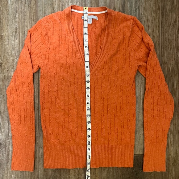 Orange Old Navy Cable Knit Sweater - Picture 3 of 6